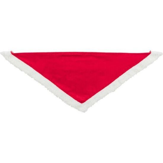 Trixie Xmas NECKERCHIEF - vánoční sametový šátek, 55 cm, červená