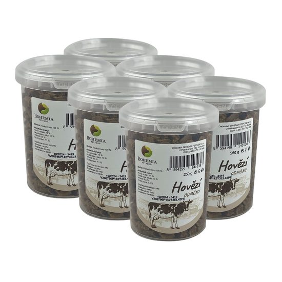 BOHEMIA 6x Hovězí odměny 250g