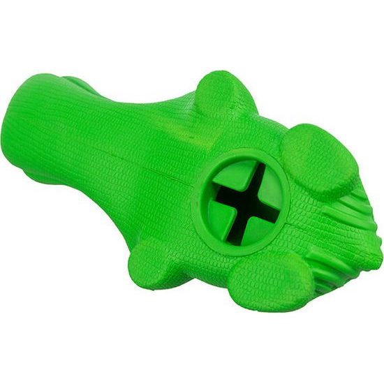 Trixie DOG ACTIVITY krokodýl na pamlsky 18 cm přírodní guma zelená
