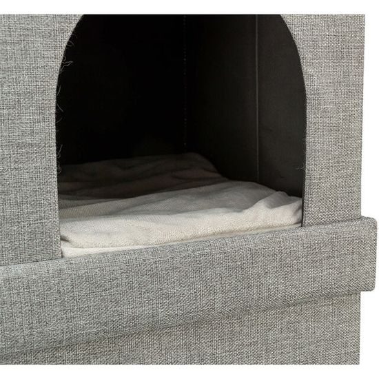 Trixie Jeskyně KIMY skládací 2 patra 76x72x37 cm světle šedá