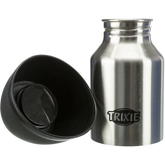 Trixie Láhev kovová s plastovou miskou 300ml