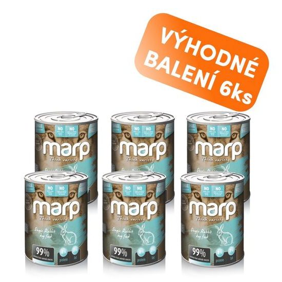 Marp Variety Single králík konzerva pro psy 6x400g