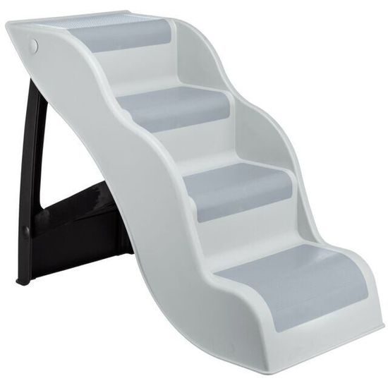 Trixie Protiskluzové schody 38,5x60x79 cm nosnost do 90 kg světle šedá