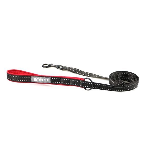 Aminela jednoduché vodítko nepodšité Sport & City 20mm/150cm červená