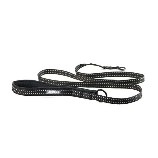 Aminela jednoduché vodítko nepodšité Sport & City pro malá plemena 16mm/150cm černá