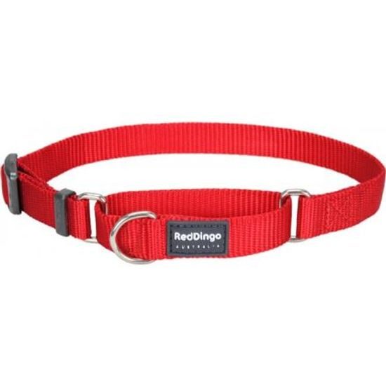 Red Dingo Obojek polostahovací 25 mm x 41-62 cm Červená