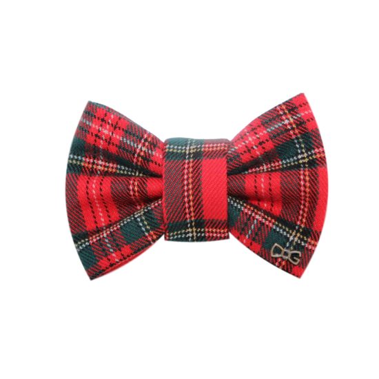 FUNKY DOG Skotský Červený kostkovaný motýlek