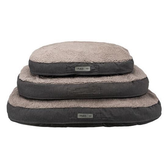 Trixie Ergonomický polštář BENDSON oválný 80x55cm tmavošedá/světlešedá