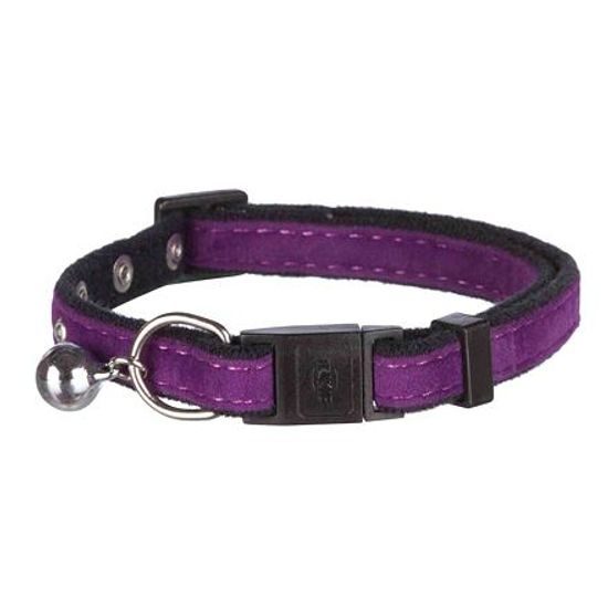 Trixie Obojek pro kočku semišový s ozdobou