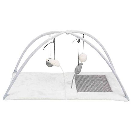 Trixie Hřiště škrabací podložka s hračkou na pružině 60x33x42cm