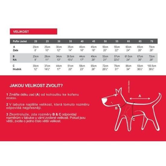 Red Dingo Puffer Jacket Modrá / Tyrkysová velikost bundy 40 cm