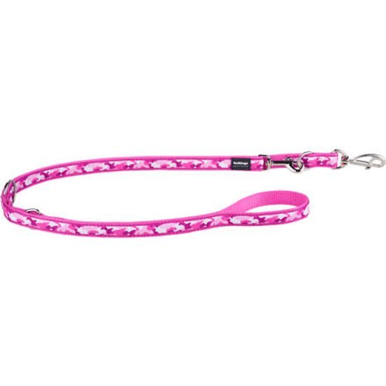Red Dingo Vodítko přepínací 25 mm x 2 m Camouflage Hot Pink