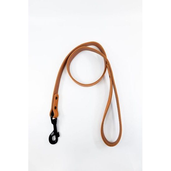 Bafpet Kožené vodítko HERRY černé kování Oranžová