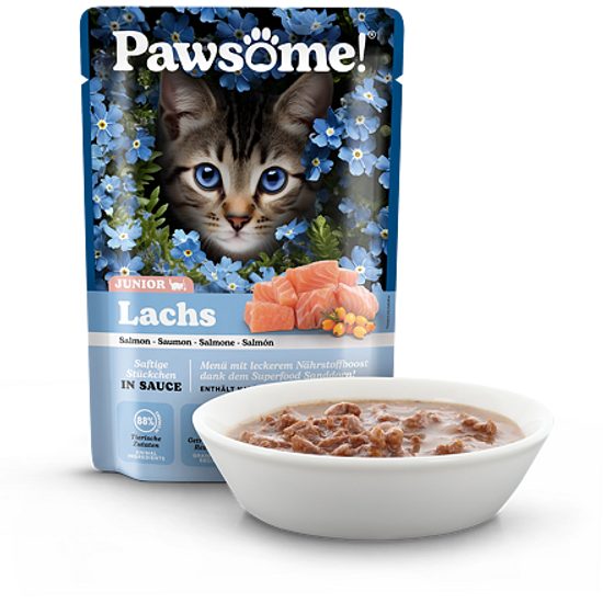 Pawsome! Junior s lososem 85 g