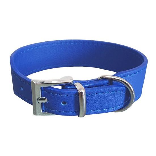 BAFPET Kožený obojek SETA modrá