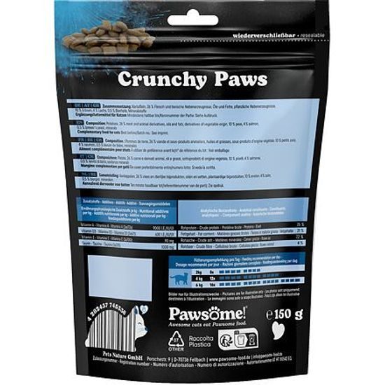 Pawsome! Crunchy Paws s lososem 150 g