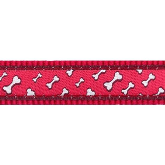 Red Dingo Obojek 25 mm x 41-63 cm Flying Bones Red