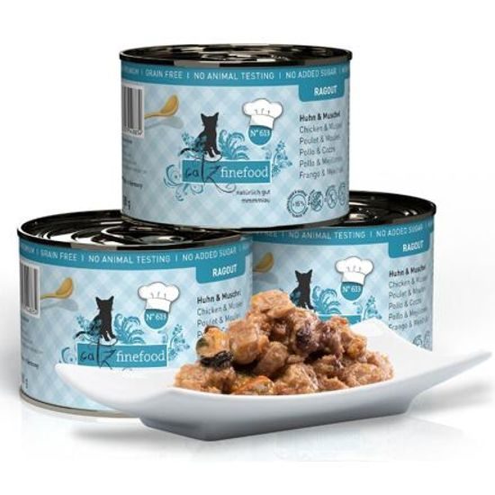 Catz finefood Konzerva CF Ragout No.613 s kuřecím masem a slávkou 180 g