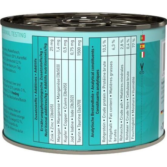 Catz finefood Konzerva CF No.21 se zvěřinou a okouníkem 200g