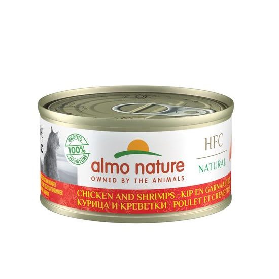 Almo Nature HFC Natural Kuře a krevety 70g výhodné balení 24ks