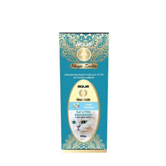 Aqua Magic Zeolite BABY POWDER granulovaný deodorant pro kočičí WC 500 g