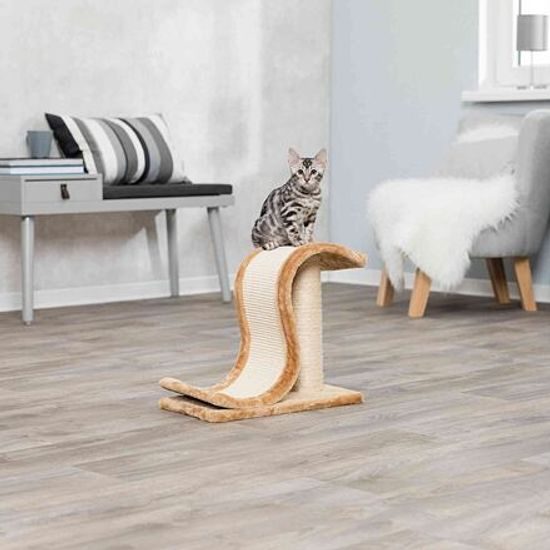 Trixie Škrábací vlna s podestou a válcem 25x39x44cm hnědá