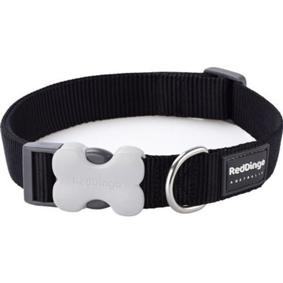 Red Dingo Obojek 15 mm x 24-36 cm Černá