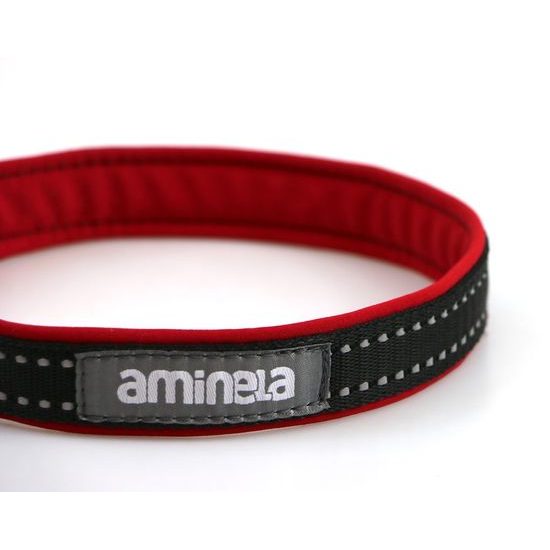 Aminela obojek polostahovací Sport & City 25mm/60cm + 5cm červená
