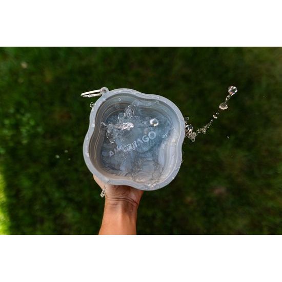 Amarago silikonová skládací miska 1000ml šedá