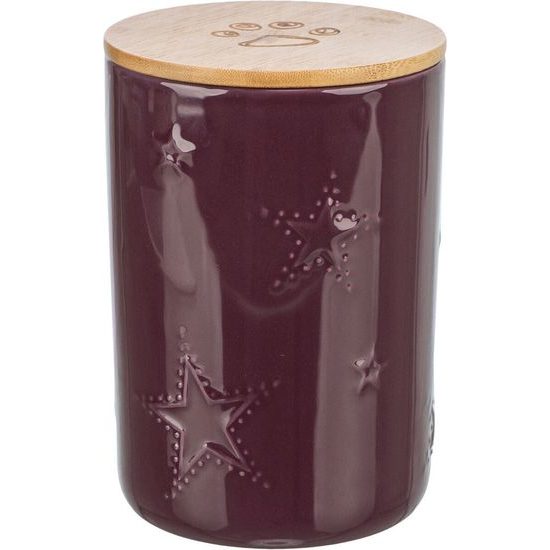 TRIXIE Xmas Snack Jar vánoční zásobník ø 13 × 19 cm keramika bordó