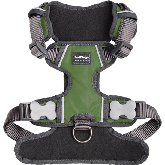 Red Dingo Postroj polstrovaný zelený