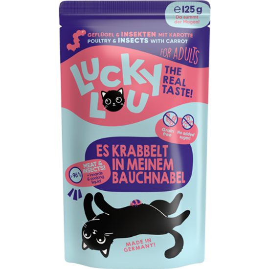 Lucky Lou Lifestage Adult s drůbežím masem a hmyzem 125 g