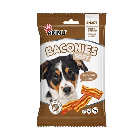Akinu BACONIES Slaninky palmsek pro psy 85 g