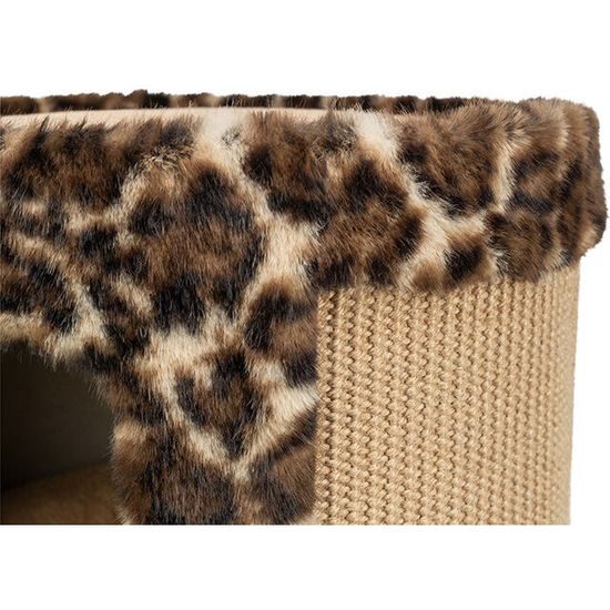 TRIXIE Škrabací jeskyně LEO ø 38 x 30 cm hnědá/leopardí