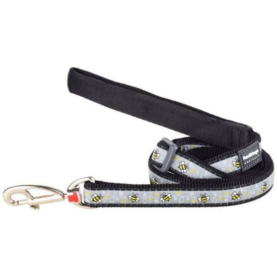 Red Dingo Vodítko 25 mm x 1,8 m Bumble Bee Black