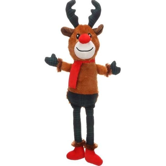 Flamingo Hračka plyš vánoční Jeffra sob 50cm Flamingo