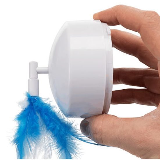 Trixie Feather Twister plastová hračka s pohyblivými peříčky 23x15x18cm