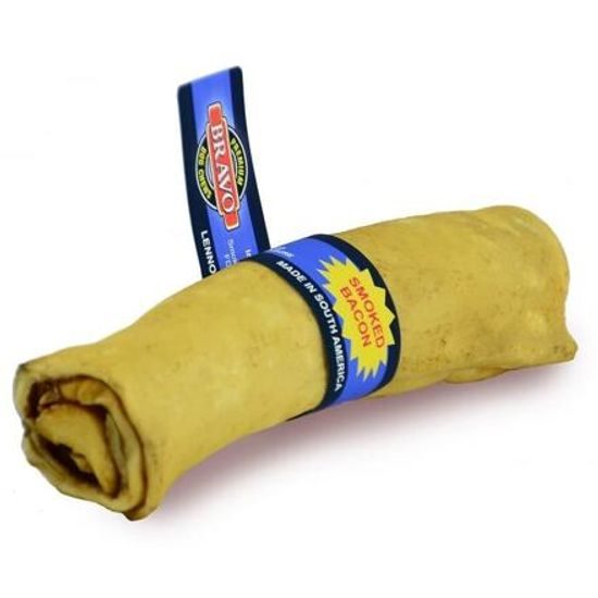 Bravo Rolka z hovězí kůže Bacon slanina 14 cm