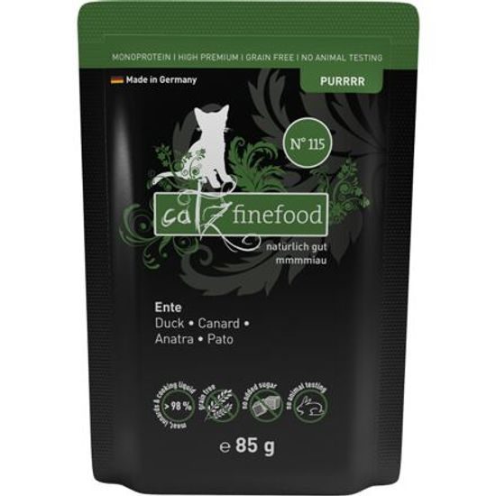 Catz finefood Kapsička CF Purr No.115 s kachním masem 85 g