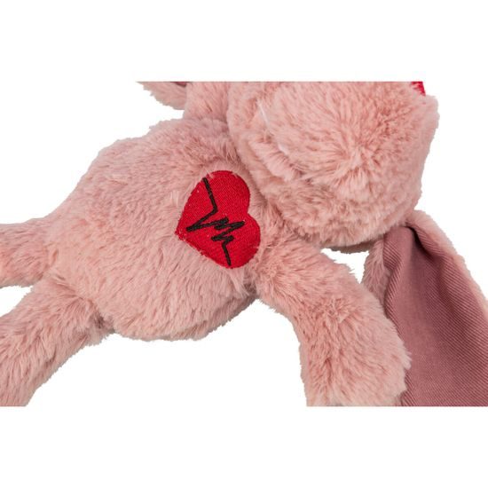 Trixie Dog VALENTINE plyšový pes s dlouhýma ušima 28 cm růžová LIMITOVANÁ NABÍDKA