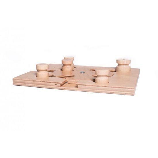 My Intelligent Pets Dřevěný hlavolam Playground - Modul 3C (pouze deska bez kloboučků a válečků)