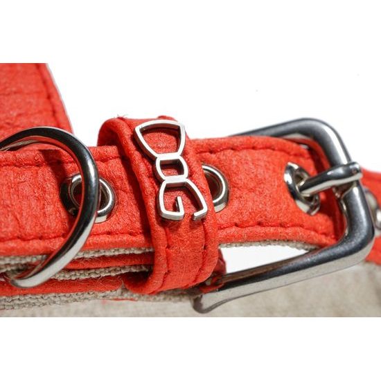 FUNKY DOG Červený Piñatex postroj