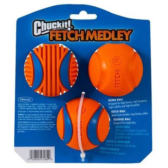 Chuckit! Míčky Medley 3 Medium sada 6,5cm