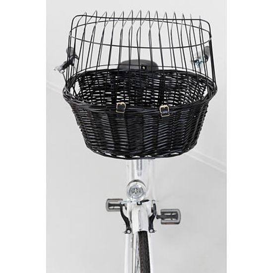 Trixie Přepravní koš na kolo s drátěnou kabinou černý 50x41x35cm (max 5kg)