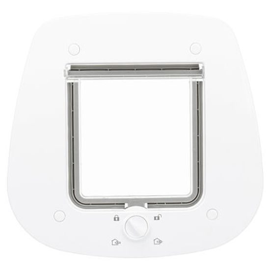 Trixie Průchozí dvířka pro kočku 4-cestná pro skleněné dveře 27x26cm