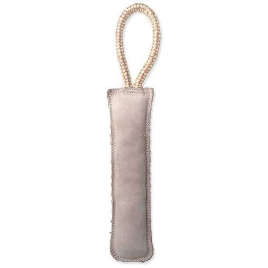 Dog fantasy Hračka Dura-fused obušek pískací, kůže a juta 38cm