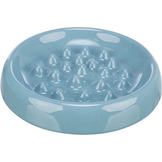 Trixie Slow Feed keramická miska k pomalému krmení 0,25 /ø18cm modrá šedá