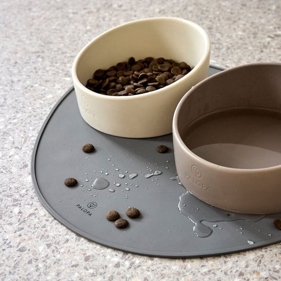 Dog Feeding Mat Loua light grey