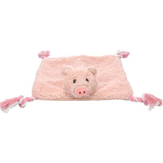 Flamingo Hračka textil Poppo prase 40x40cm růžové