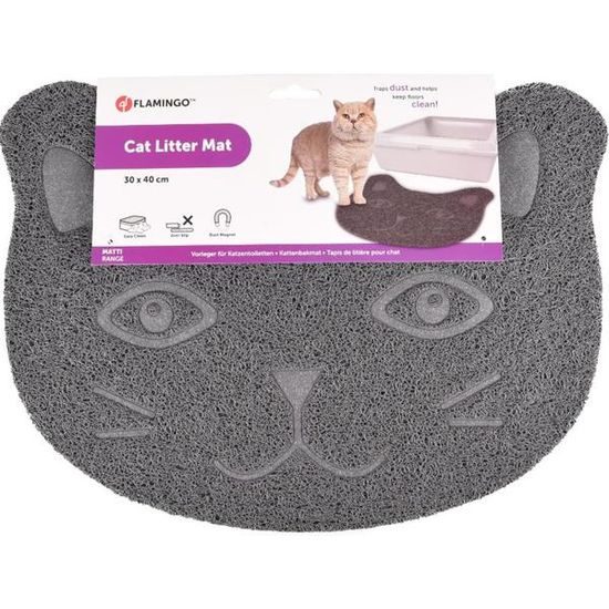 Flamingo WC předložka Cat's head šedá 30x40 cm